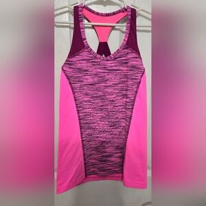 Ivivva pink/maroon racerback tank 8